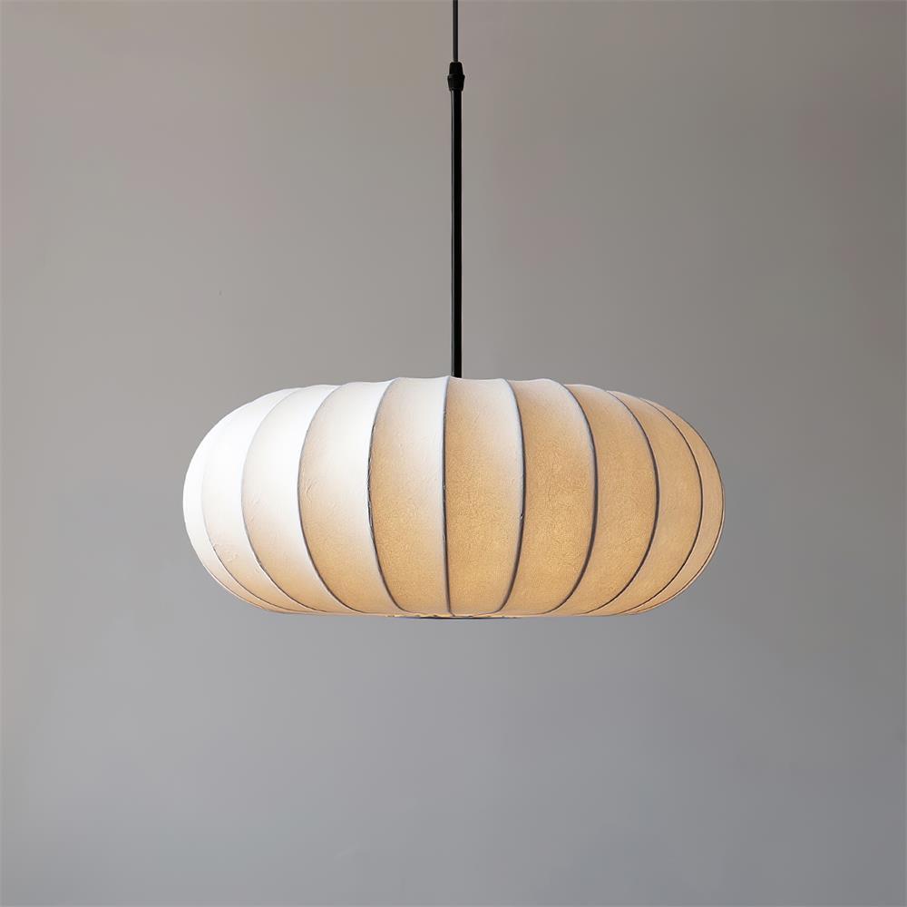 Elegant Pendellampe i Naturmaterialer - Hængelampe i Træ og Metal, 50 cm, Moderne Design, Indretning, Unisex, Økologisk, Belysning Danmarkmode