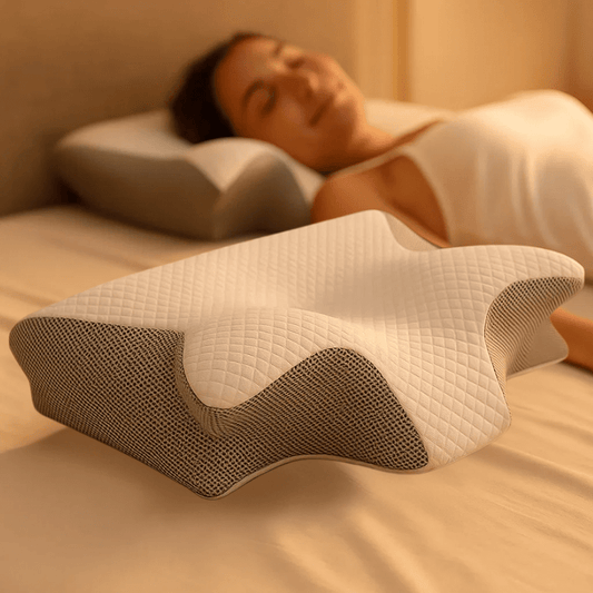 Ergonomisk Pude I Memory Foam – 2-i-1 Design – Mod Nakkesmerter & Bedre Søvn Pillows Danmarkmode