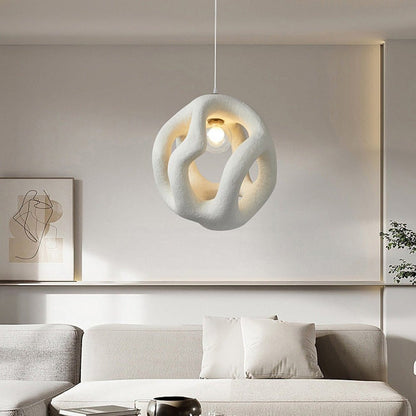 Estela Pendellampe - Skandinavisk Justerbar Hængelampe, Polystyren, Moderne, Hvid, Design, Interiør belysning, Perfekt til stue Danmarkmode