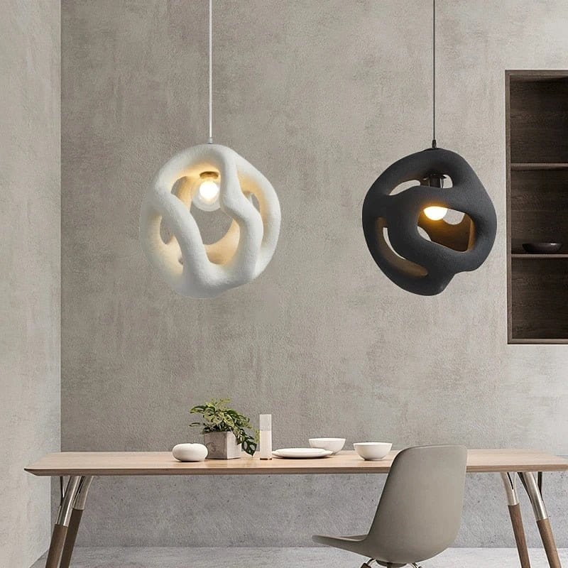 Estela Pendellampe - Skandinavisk Justerbar Hængelampe, Polystyren, Moderne, Hvid, Design, Interiør belysning, Perfekt til stue Danmarkmode