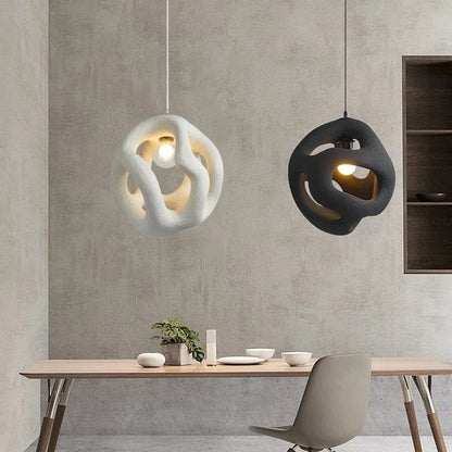 Estela Pendellampe - Skandinavisk Justerbar Hængelampe, Polystyren, Moderne, Hvid, Design, Interiør belysning, Perfekt til stue Danmarkmode