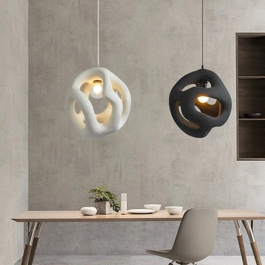 Estela Pendellampe - Skandinavisk Justerbar Hængelampe, Polystyren, Moderne, Hvid, Design, Interiør belysning, Perfekt til stue Danmarkmode