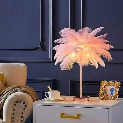 Fjerpalmetræ Natlampe - Bordlampe - Boligindretning - Metal Table Lamps Danmarkmode.dk