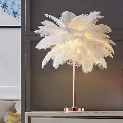 Fjerpalmetræ Natlampe - Bordlampe - Boligindretning - Metal Table Lamps Danmarkmode.dk