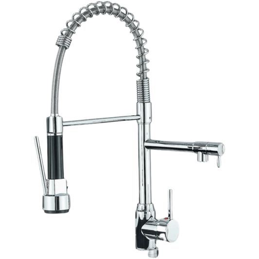 Fleksibel Blandingsbatteri Køkken - Rustfrit Stål - 360 Graders - Dobbeltgreb Kitchen Sink Faucets Danmarkmode.dk