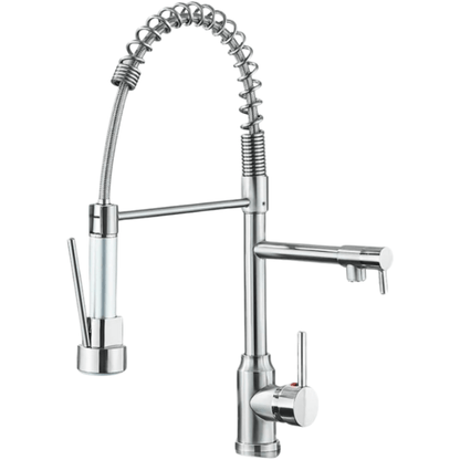 Fleksibel Blandingsbatteri Køkken - Rustfrit Stål - 360 Graders - Dobbeltgreb Kitchen Sink Faucets Danmarkmode.dk