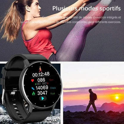 Fuld Touchskærm Smart Ur til Mænd - Vandtæt - Fitness Tracker - Android og IOS Smart Watch Danmarkmode.dk