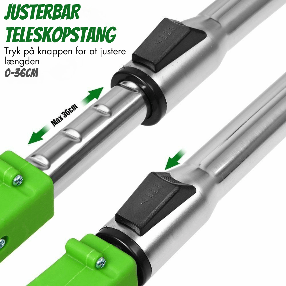 GeartTech – Batteridrevet græstrimmer – 24V 3,0Ah – Justerbar 92–122 cm Hjem & Have > Have > Havemaskiner > Græstrimmer Danmarkmode