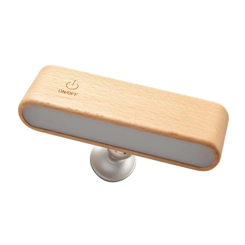 Genopladelig 360° LED Væglampe - Batteridrevet - Bøgetræ - Trådløs Wall Light Fixtures Danmarkmode.dk