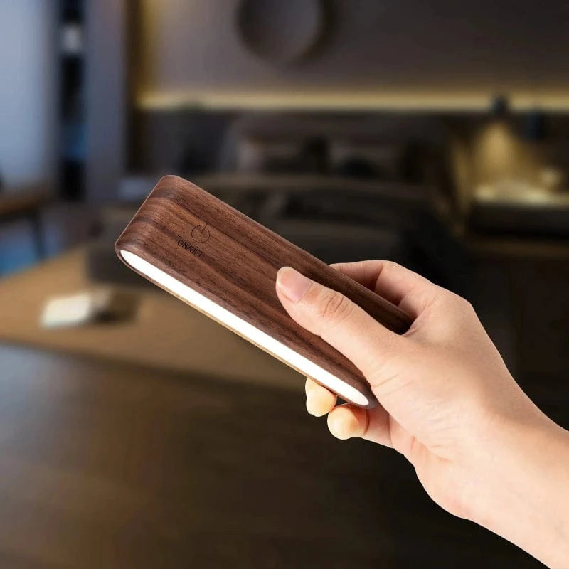 Genopladelig 360° LED Væglampe - Batteridrevet - Bøgetræ - Trådløs Wall Light Fixtures Danmarkmode.dk