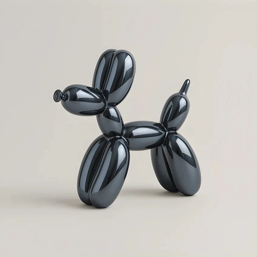 Glansfuld Ballonhund Skulptur - Ornament - Boligindretning - Keramik Sculpture Statue Danmarkmode.dk