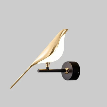 Guld Fuglebelægning Væglampe - Boligindretning - Moderne - Aluminium Wall Light Fixtures Danmarkmode.dk