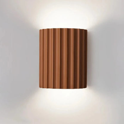Half Cylinder Fluted Væglampe - Resin - Wall Sconce - Moderne Wall Light Fixtures Danmarkmode.dk