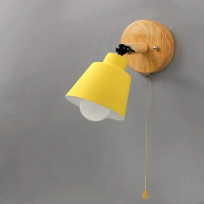 Hårdt Forbundet Macaron Væglampe mit Trækkæde - Justerbar - Jern - Led Pære Wall Light Fixtures Danmarkmode.dk