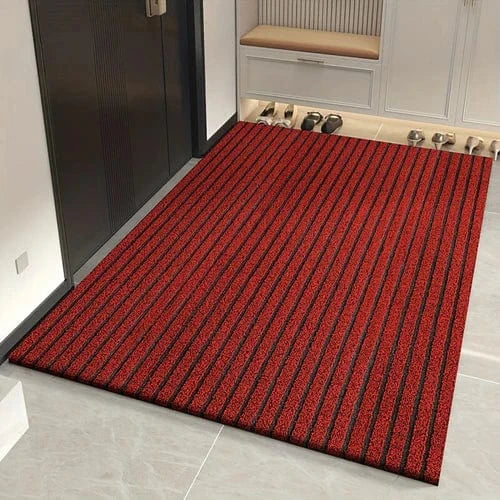 Holdbar Stribet Dørmåtte - Skridsikker - Vandtæt - Indendørs - Udendørs Door Mats Danmarkmode.dk