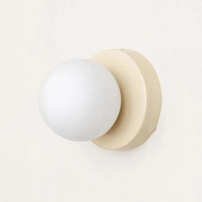 Hvid Monteret Glas Orb Væglampe - LED Lys - Vægdekoration - Moderne Wall Light Fixtures Danmarkmode.dk