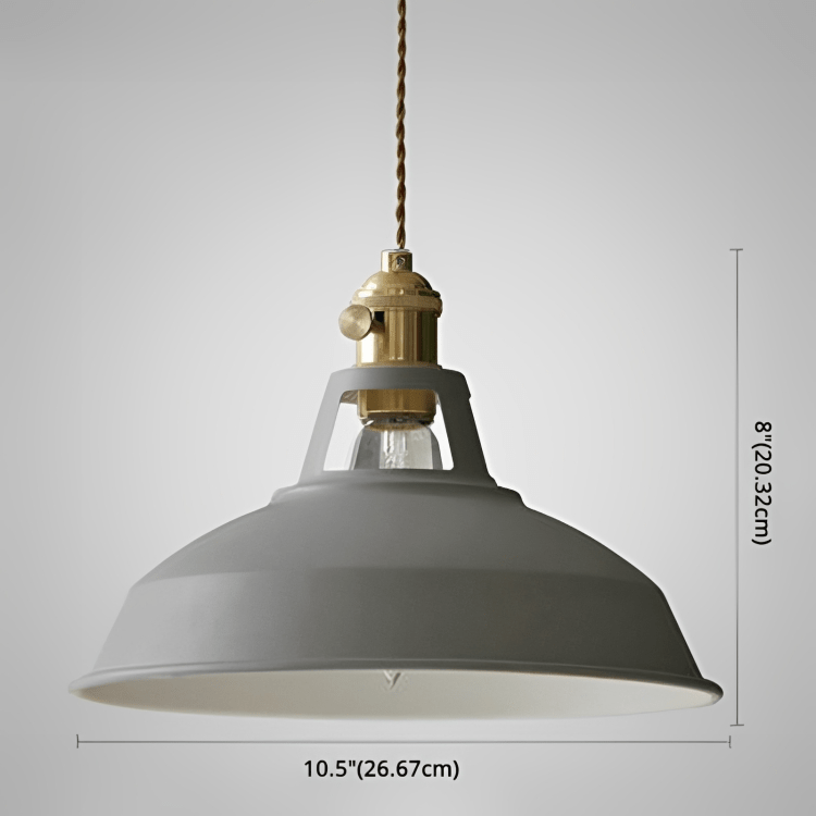 Industriel Retro Pendel Lampe - Metal - 1 Lys Lampe Ceiling Light Fixtures Danmarkmode.dk