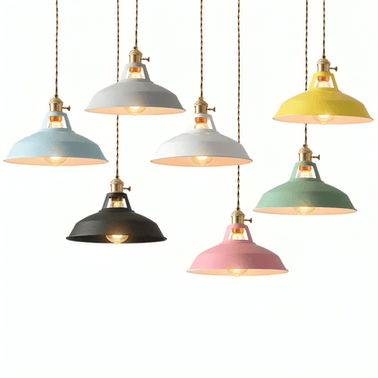 Industriel Retro Pendel Lampe - Metal - 1 Lys Lampe Ceiling Light Fixtures Danmarkmode.dk