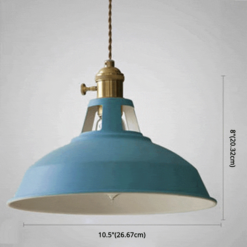 Industriel Retro Pendel Lampe - Metal - 1 Lys Lampe Ceiling Light Fixtures Danmarkmode.dk