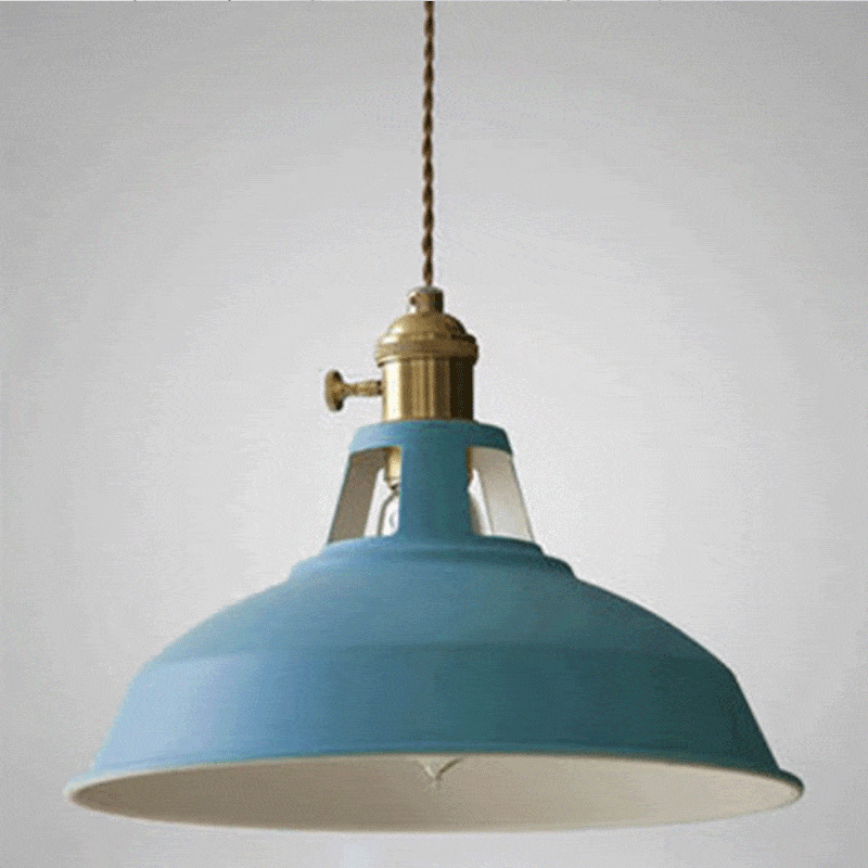 Industriel Retro Pendel Lampe - Metal - 1 Lys Lampe Ceiling Light Fixtures Danmarkmode.dk