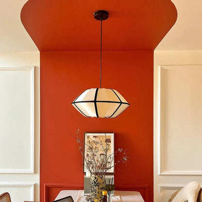 Japandi Stof UFO Pendellampe - Silke - Lanterne - Moderne Ceiling Light Fixtures Danmarkmode.dk