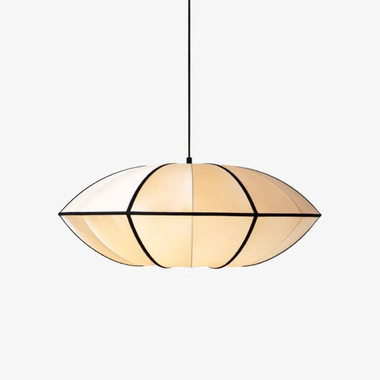Japandi Stof UFO Pendellampe - Silke - Lanterne - Moderne Ceiling Light Fixtures Danmarkmode.dk