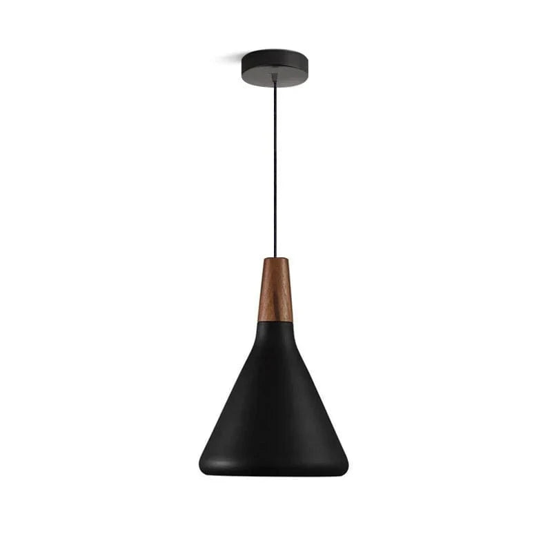 Japandi Style Nori Indendørs Pendellampe - LED Pære - Metal - Træ Ceiling Light Fixtures Danmarkmode.dk