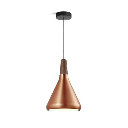 Japandi Style Nori Indendørs Pendellampe - LED Pære - Metal - Træ Ceiling Light Fixtures Danmarkmode.dk