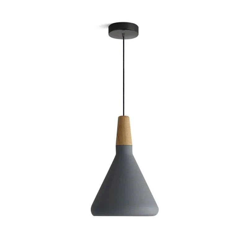 Japandi Style Nori Indendørs Pendellampe - LED Pære - Metal - Træ Ceiling Light Fixtures Danmarkmode.dk