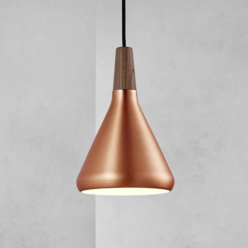Japandi Style Nori Indendørs Pendellampe - LED Pære - Metal - Træ Ceiling Light Fixtures Danmarkmode.dk
