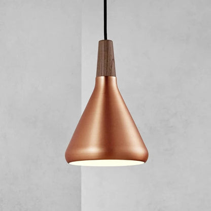 Japandi Style Nori Indendørs Pendellampe - LED Pære - Metal - Træ Ceiling Light Fixtures Danmarkmode.dk