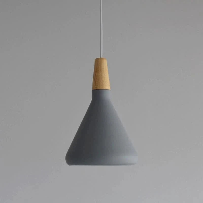 Japandi Style Nori Indendørs Pendellampe - LED Pære - Metal - Træ Ceiling Light Fixtures Danmarkmode.dk