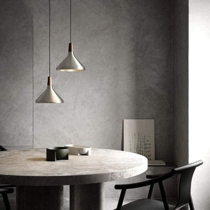 Japandi Style Nori Indendørs Pendellampe - LED Pære - Metal - Træ Ceiling Light Fixtures Danmarkmode.dk