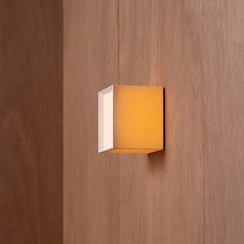 Japansk Stofskærm Kubus Væglampe - Boligindretning - Moderne - LED - 12cm Wall Light Fixtures Danmarkmode.dk