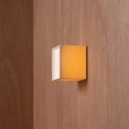 Japansk Stofskærm Kubus Væglampe - Boligindretning - Moderne - LED - 12cm Wall Light Fixtures Danmarkmode.dk