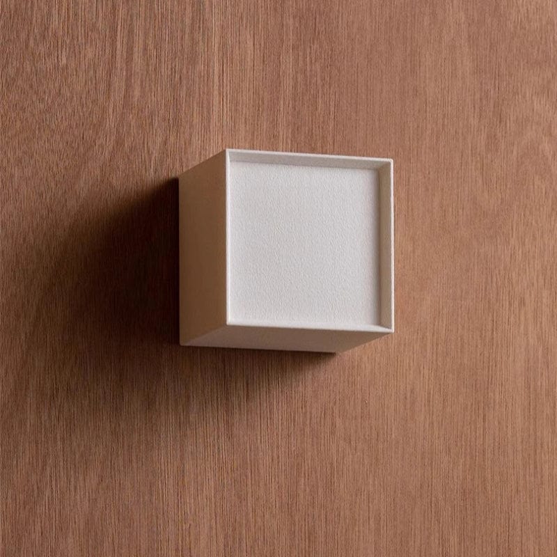 Japansk Stofskærm Kubus Væglampe - Boligindretning - Moderne - LED - 12cm Wall Light Fixtures Danmarkmode.dk