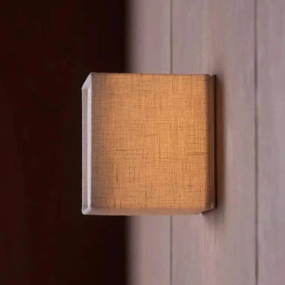 Japansk Stofskærm Kubus Væglampe - Boligindretning - Moderne - LED - 12cm Wall Light Fixtures Danmarkmode.dk