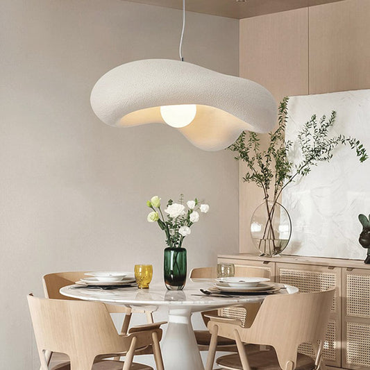 Japansk Wabi-Sabi Hængelampe, Unik Creme, 4 Farver, Modern Design, Stilfuld Belysning, Indendørs, Unisex Hanglampen Danmarkmode