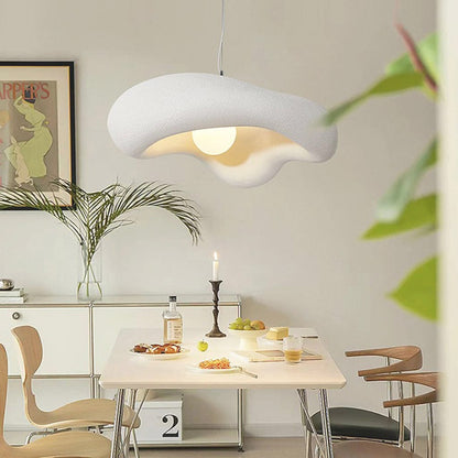Japansk Wabi-Sabi Hængelampe, Unik Creme, 4 Farver, Modern Design, Stilfuld Belysning, Indendørs, Unisex Hanglampen Danmarkmode