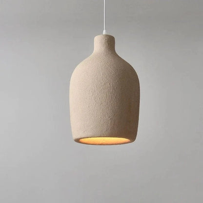 Japansk Wabi Sabi Terracotta Pendel Lampe - Hængende - Boligindretning - LED Pære Ceiling Light Fixtures Danmarkmode.dk