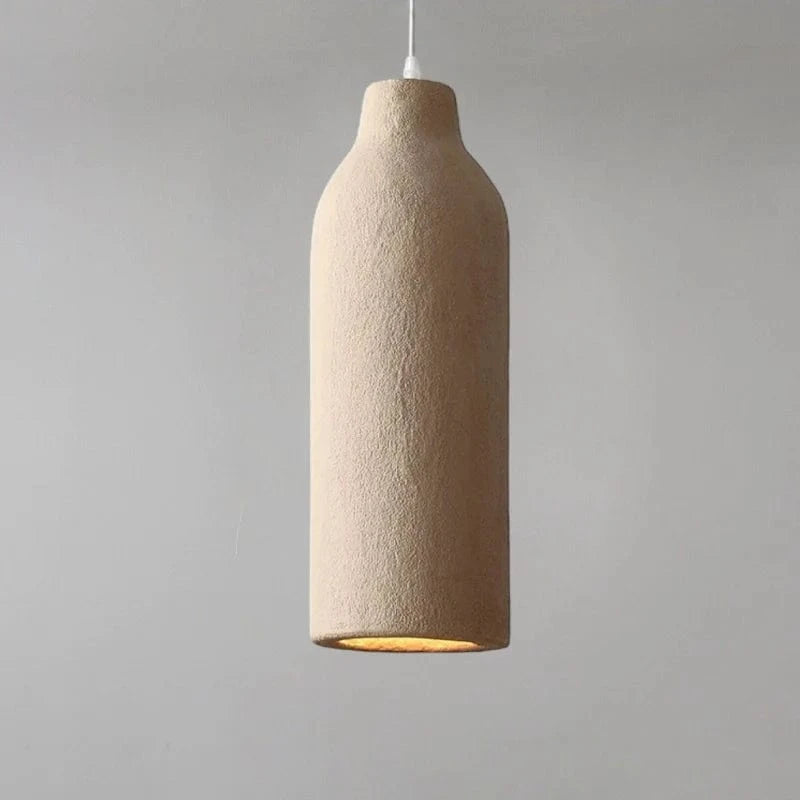 Japansk Wabi Sabi Terracotta Pendel Lampe - Hængende - Boligindretning - LED Pære Ceiling Light Fixtures Danmarkmode.dk