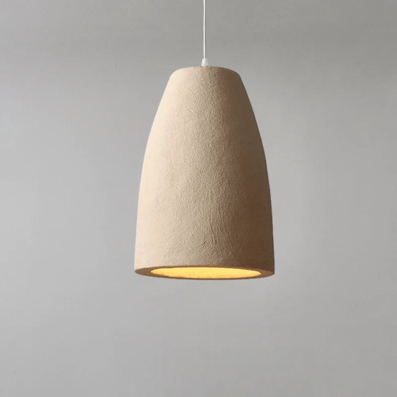 Japansk Wabi Sabi Terracotta Pendel Lampe - Hængende - Boligindretning - LED Pære Ceiling Light Fixtures Danmarkmode.dk