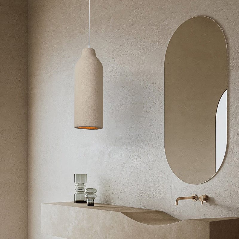 Japansk Wabi Sabi Terracotta Pendel Lampe - Hængende - Boligindretning - LED Pære Ceiling Light Fixtures Danmarkmode.dk