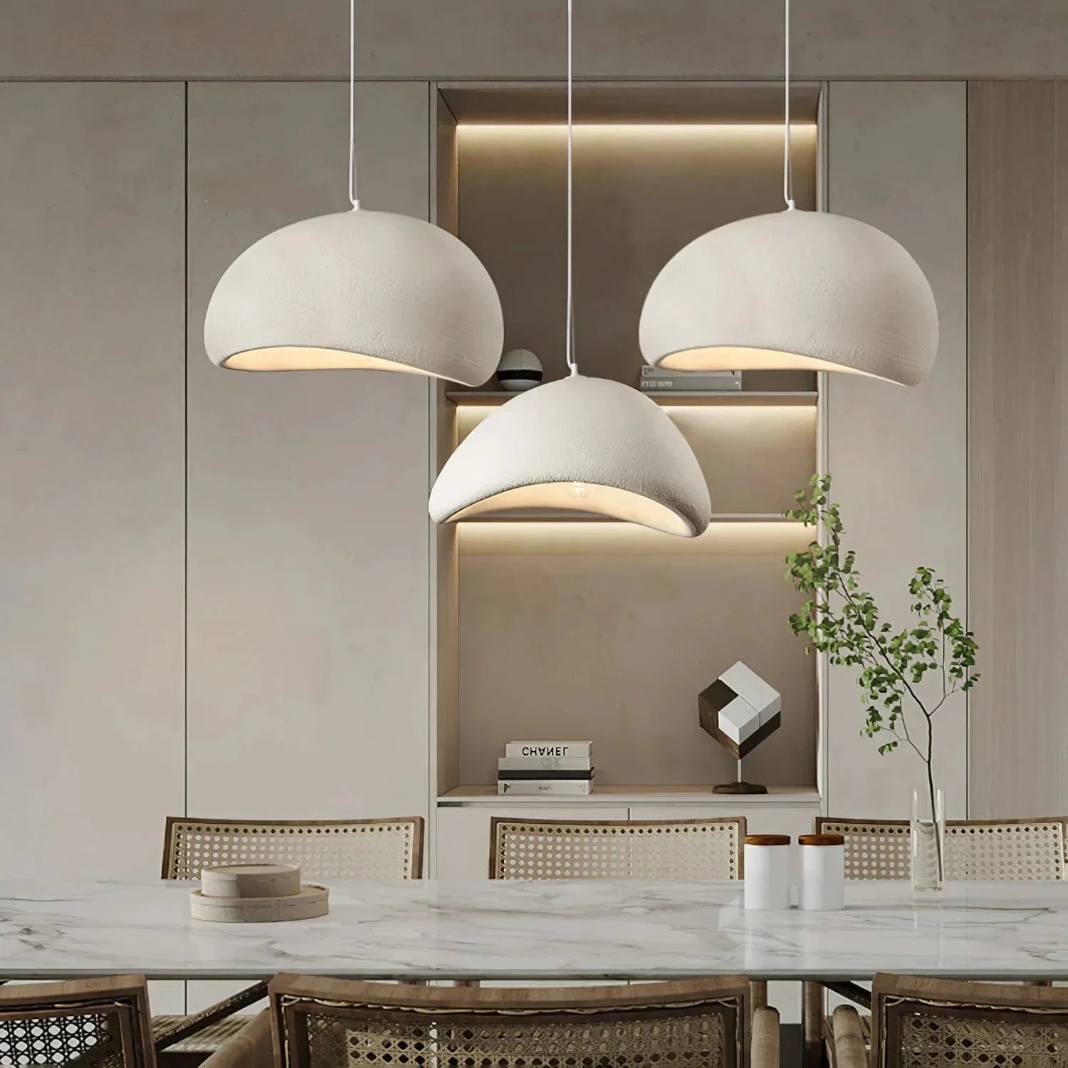 Khmara Pendant Lamp, Modern Nordic Style, Glass, 25cm, White, Home Lighting, Elegant Design, Contemporary Decor, Ceiling Fixture Danmarkmode