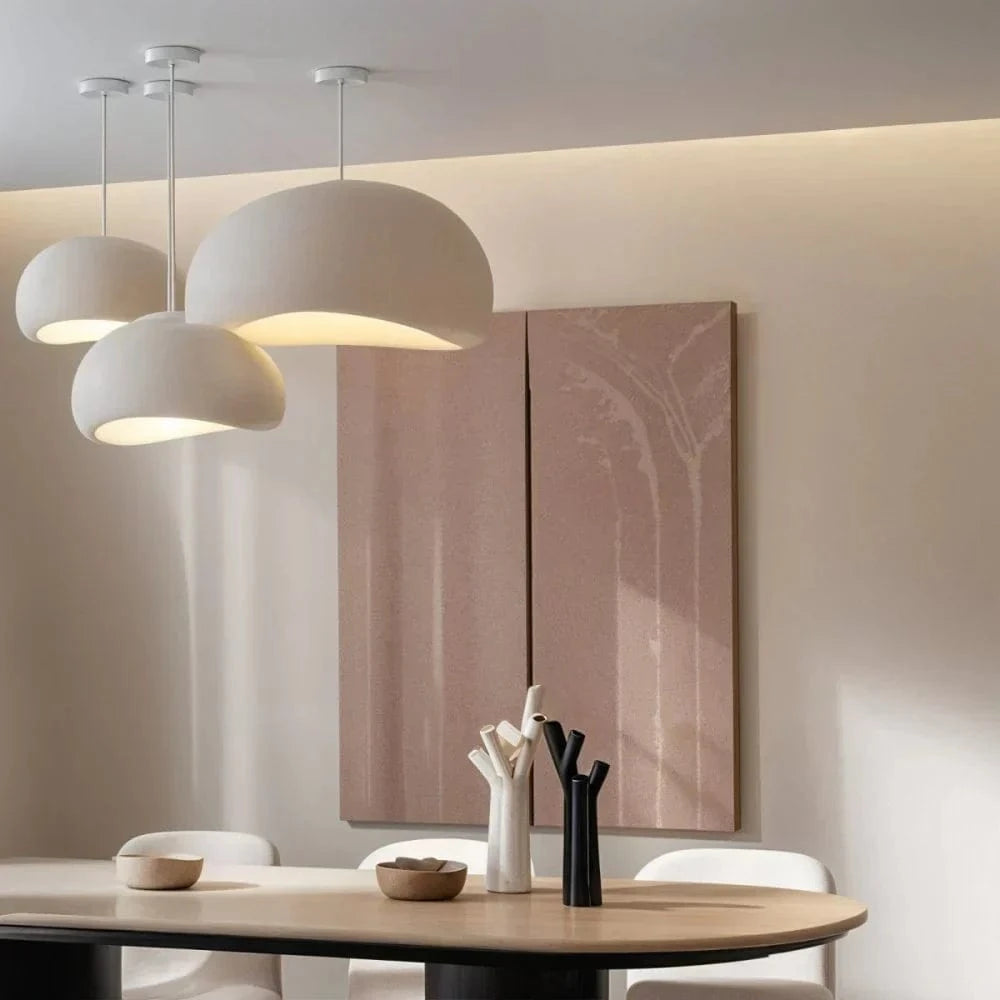 Khmara Pendant Lamp, Modern Nordic Style, Glass, 25cm, White, Home Lighting, Elegant Design, Contemporary Decor, Ceiling Fixture Danmarkmode