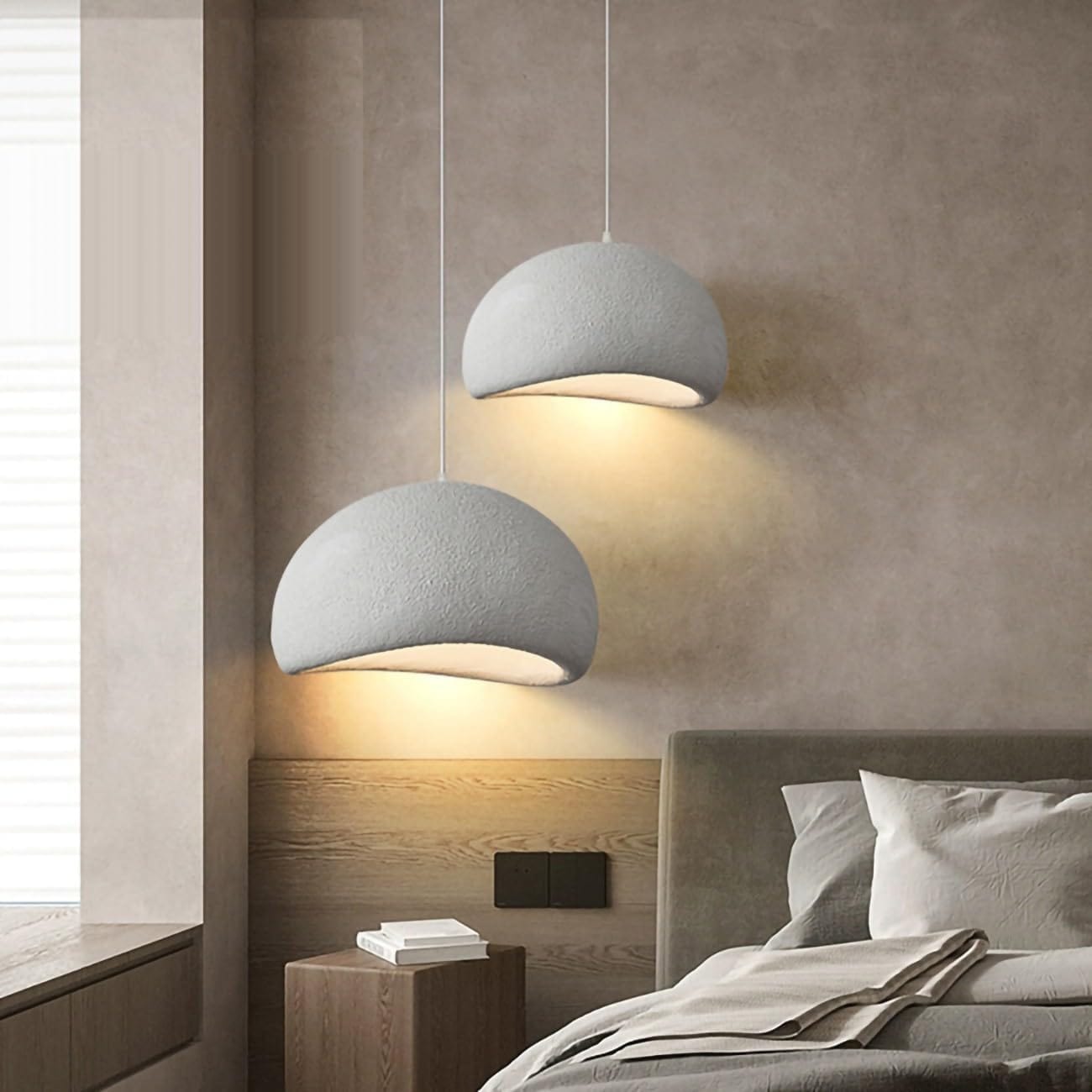 Khmara Pendant Lamp, Modern Nordic Style, Glass, 25cm, White, Home Lighting, Elegant Design, Contemporary Decor, Ceiling Fixture Danmarkmode