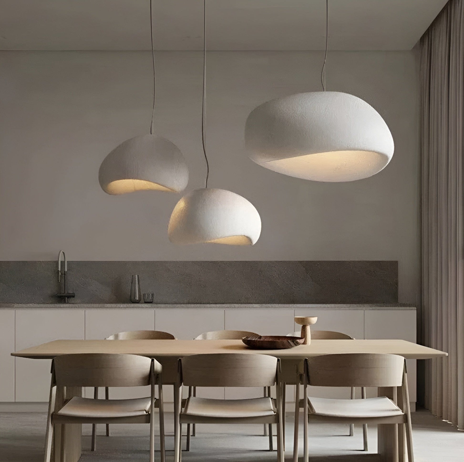 Khmara Pendant Lamp, Modern Nordic Style, Glass, 25cm, White, Home Lighting, Elegant Design, Contemporary Decor, Ceiling Fixture Danmarkmode
