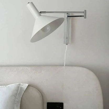 Konisk Jern Justerbar Arm Væglampe Soveværelse - Plug In - Moderne - LED Pære Wall Light Fixtures Danmarkmode.dk