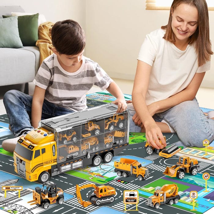 Konstruktion Bil Legetøj til Børn - Transporter - Mini Biler - Sæt Toy Cars Danmarkmode.dk