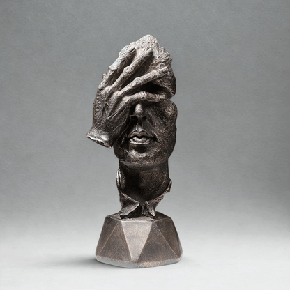 Kunstnerisk Abstrakt Ansigt Skulptur - Figurer - Boligindretning Sculptures & Statues Danmarkmode.dk